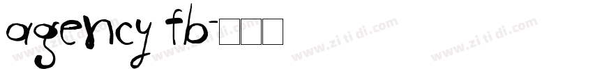 agency fb字体转换